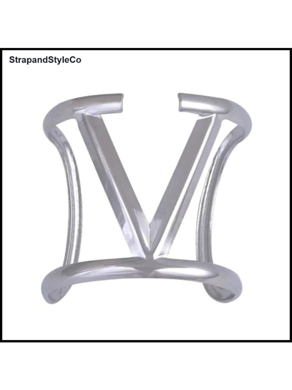 Hollow V Cuff Bracelet Punk Vintage Bangle Alloy Steel Women's Jewelry